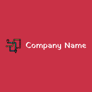 Map logo on a Brick Red background - Auto & Voertuig