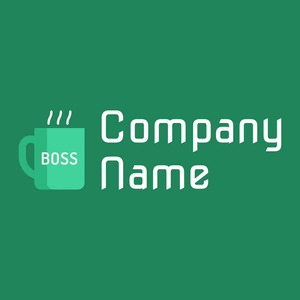 Cup logo on a Elf Green background - Negócios & Consultoria