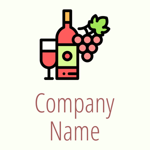 Wine logo on a Ivory background - Agricoltura