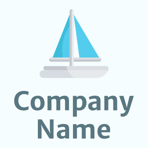 Boat logo on a Azure background - Automobili & Veicoli