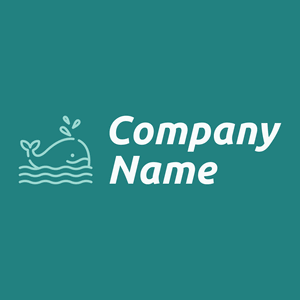 Whale logo on a Allports background - Abstracto