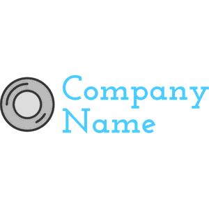 Grey camera lens logo - Photography