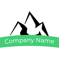 Geometric mountain logo - Umwelt & Natur