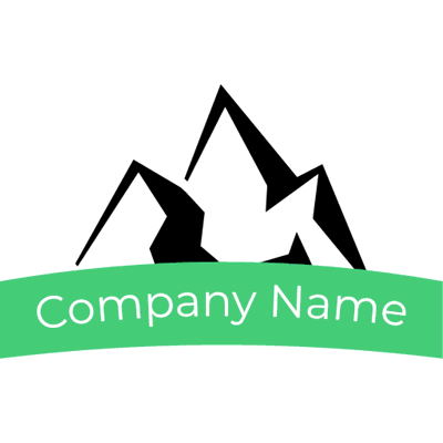 Logo geométrico de montaña - Medio ambiente & Ecología Logotipo