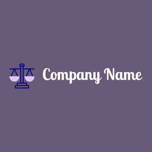 Justice scale logo on a Kimberly background - Entreprise & Consultant