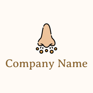 Nose logo on a Seashell background - Medical & Farmacia