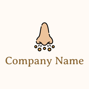 Nose logo on a Seashell background - Hospital & Farmácia
