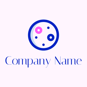 Full moon logo on a Lavender Blush background - Paisage