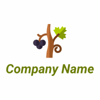 Vine logo on a White background - Agricoltura