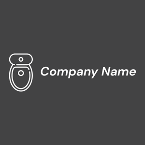 Toilet logo on a Payne's Grey background - Construcción & Herramientas