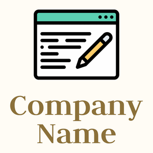 Copywriting logo on a Floral White background - Negócios & Consultoria