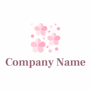Pink Sakura logo on a White background - Bloemist