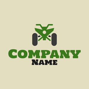 Green all-terrain vehicle logo - Paisage