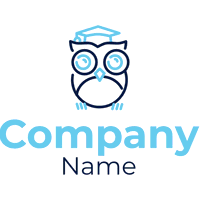 Logo with a graduated owl - Istruzione