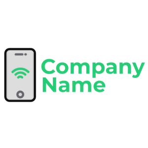 Phone logo with wifi sign - Computer
