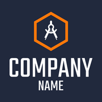 Logo with a compass - Industrieel