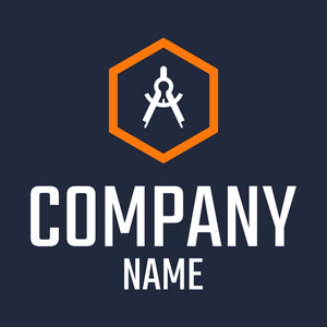 Logo with a compass - Industrial