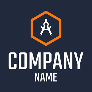 Logo with a compass - Construcción & Herramientas