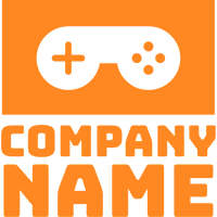 Orange logo with gamepad - Computadora