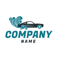 Logo del coche Blue Wave - Limpieza & Mantenimiento Logotipo