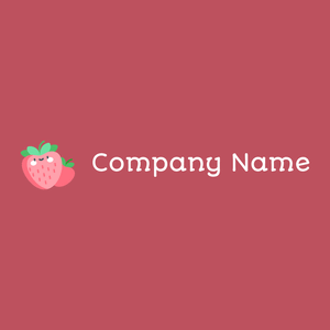Strawberry logo on a Fuzzy Wuzzy Brown background - Environnement & Écologie