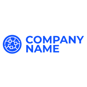Blue networked world logo - Computadora
