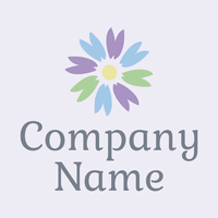Pastellfarbenes Blumen-Logo - Blumen Logo