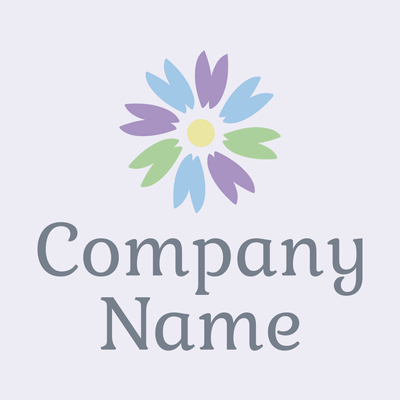 Pastellfarbenes Blumen-Logo - Umwelt & Natur Logo