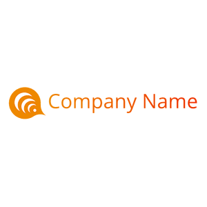 orange echoing bubble logo - Domaine des communications