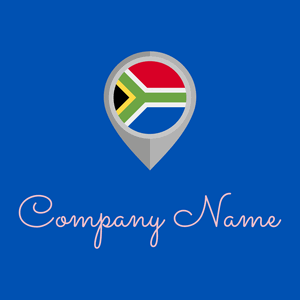 South africa on a Cobalt background - Abstract