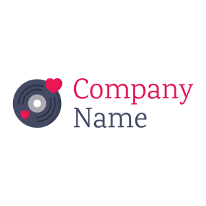 Hearts Vinyl logo on a White background - Abstracto
