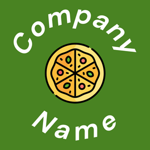 Pizza logo on a La Palma background - Comida & Bebida
