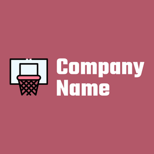 Alice Blue Basketball hoop on a Blush background - Domaine sportif