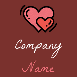 Heart logo on a Lusty background - Computer