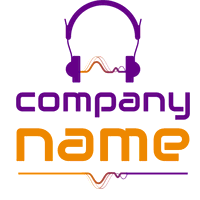 Logo auriculares morado - Tecnología Logotipo