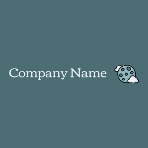 Moon logo on a Bismark background - Abstrato