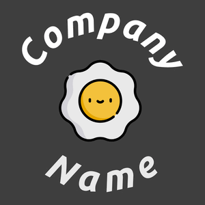 Egg logo on a Charcoal background - Agricultura