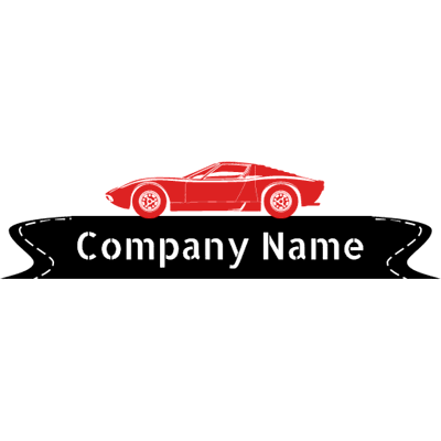 Logo deportivo rojo - Automobiles & Vehículos Logotipo