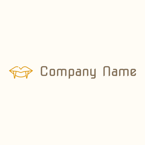Vampire logo on a Floral White background - Abstracto