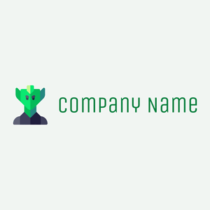 Alien logo on a Lily White background - Tecnología