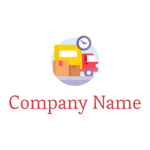 Delivery truck logo on a White background - Auto & Voertuig