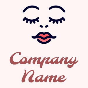 Eyelash logo on a Snow background - Moda & Bellezza