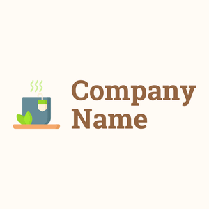 Tea logo on a Floral White background - Alimentos & Bebidas