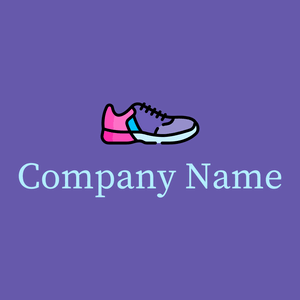 Running shoes on a Blue Marguerite background - Moda & Beleza