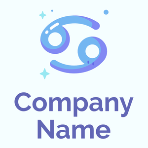 Cancer logo on a Azure background - Abstracto