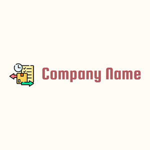 Logistics logo on a Floral White background - Zakelijk & Consulting