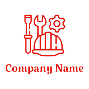 Helmet logo on a White background - Construcción & Herramientas