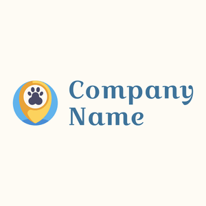 Pin Zoo logo on a Floral White background - Animali & Cuccioli