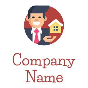 Estate agent logo on a White background - Imóveis & Hipoteca