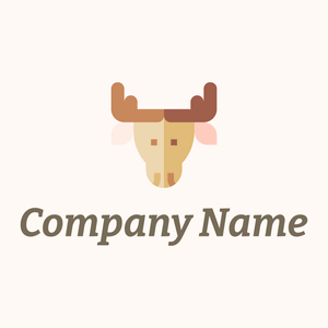 Pink Ear Moose on a Seashell background - Animali & Cuccioli